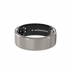 Ultrahuman Ring AIR - Smart Ring Activity Tracker - Raw Titanium